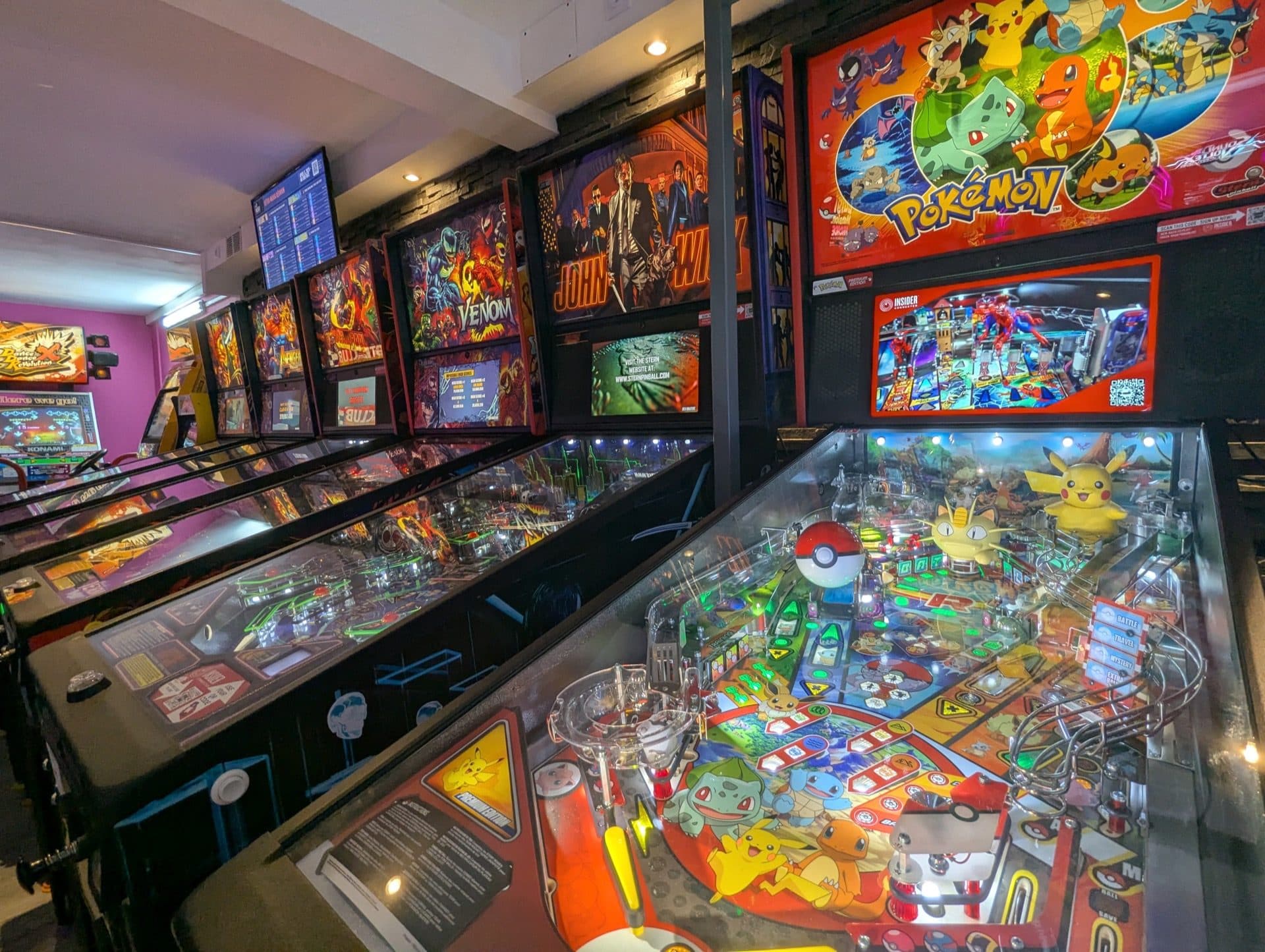 La rangée de flippers